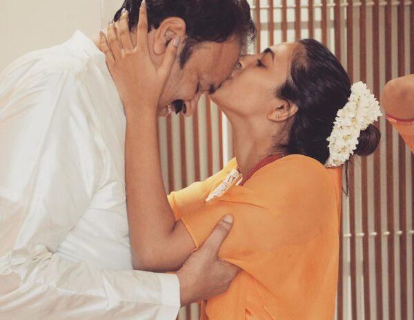 Mega Daughter Niharika Konidela Heavenly Kiss on His Forehead