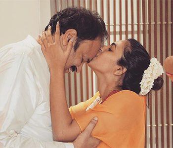 Mega Daughter Niharika Konidela Heavenly Kiss on His Forehead