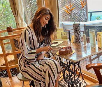 Pic Talk: Pooja Hegde Cutting Her Own Cake