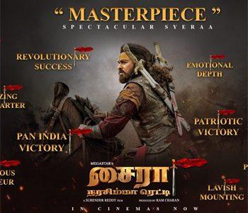 Tamil 'Sye Raa' Going as Expected!