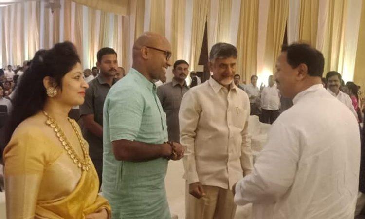 Chandrababu Naidu Meets Arvind Dharmapuri in private function