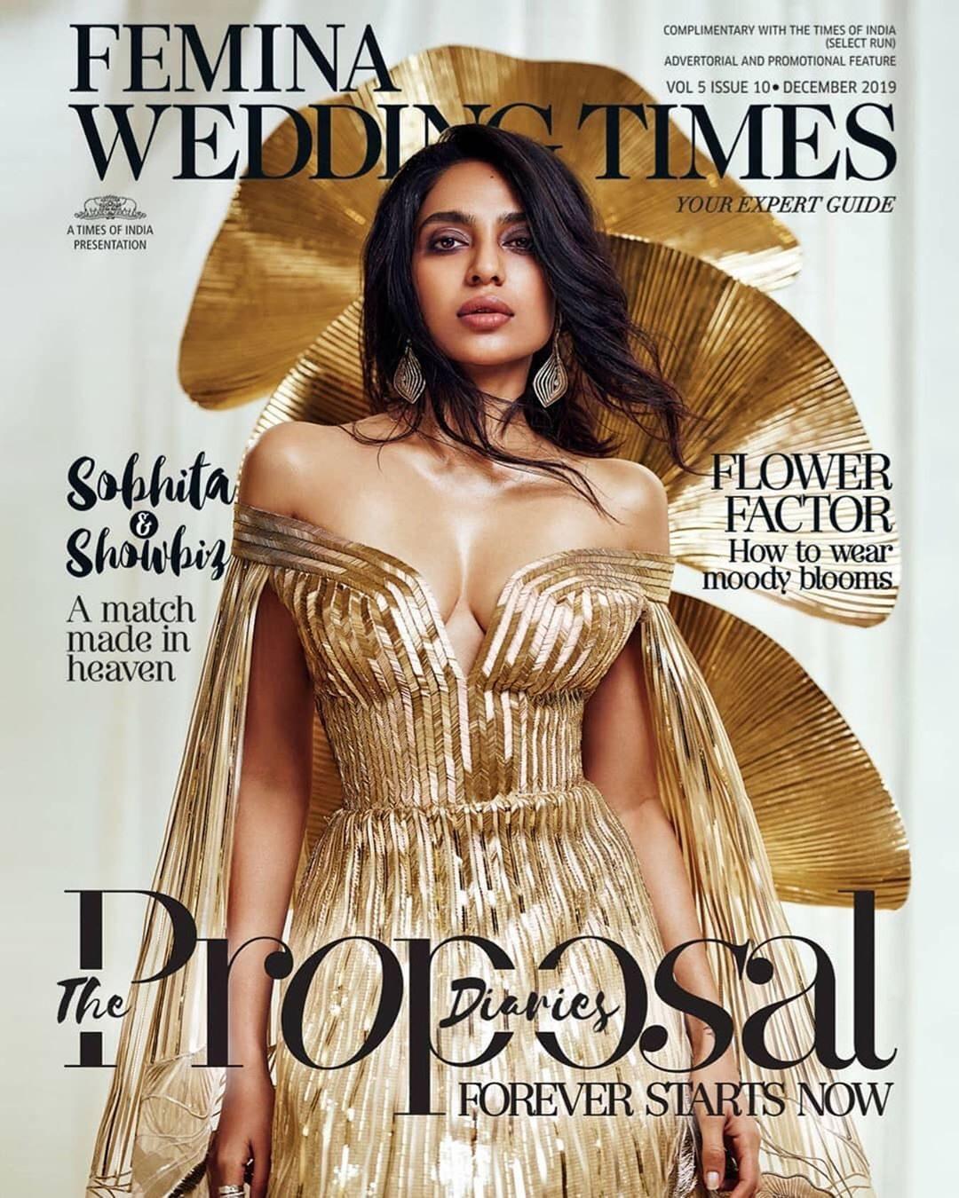Sobhita Dhulipala - Femina Wedding -Times Cover Page