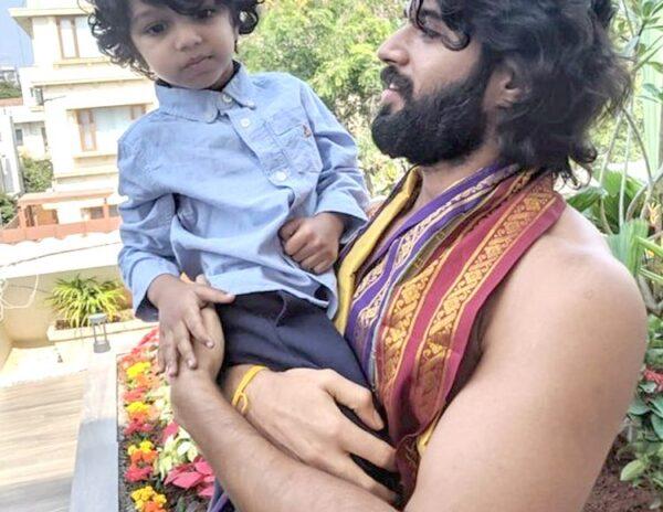 Vijay Deverakonda with Director Nag Ashwin son