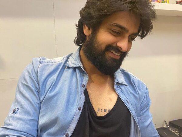 Aswatham Film's Title on Naga Shaurya Chest! 