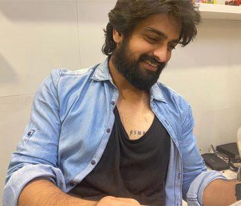 Aswatham Film's Title on Naga Shaurya Chest!