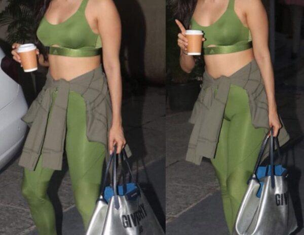 Kiara Makes Herself Irresistible in Green Thigh-Tight 