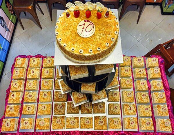Rajinikanth fan 70 cakes