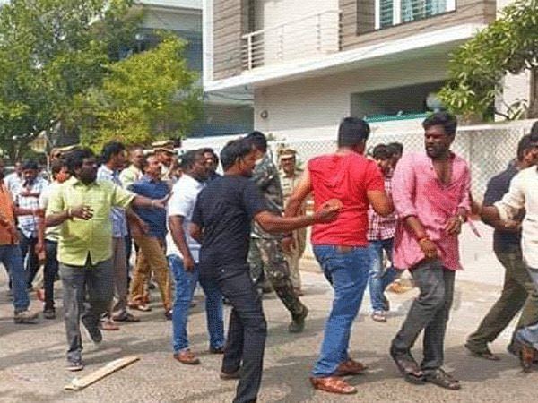 YSRCP attacks on Janasena party leaders panchakarla sandeep