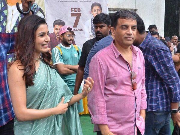 Dil Raju - Samantha - Akkineni -jaanu Promotions- vizag