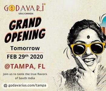 Godavari Enters Florida with Tampa Location