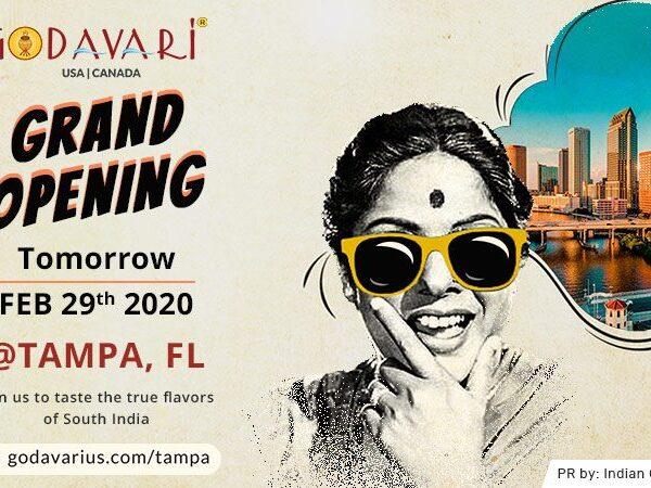 Godavari Enters Florida with Tampa Location