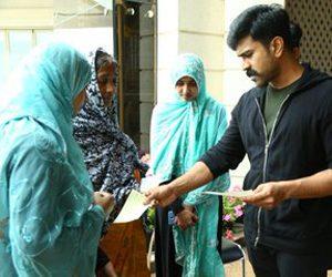 Ram Charan Hand Overs 10Lakh Cheque to Mega fan Noor Family