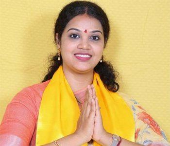 TDP MLA Adhireddi Bhavani files case in Disha Police Station
