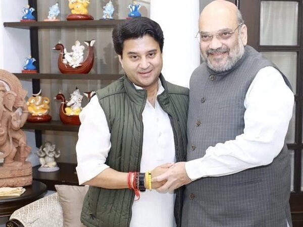 Jyotiraditya Scindia - Amit Shah-