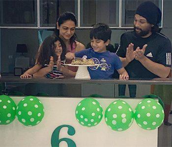 Allu Arjun Son Allu Ayaan birthday-celebrations