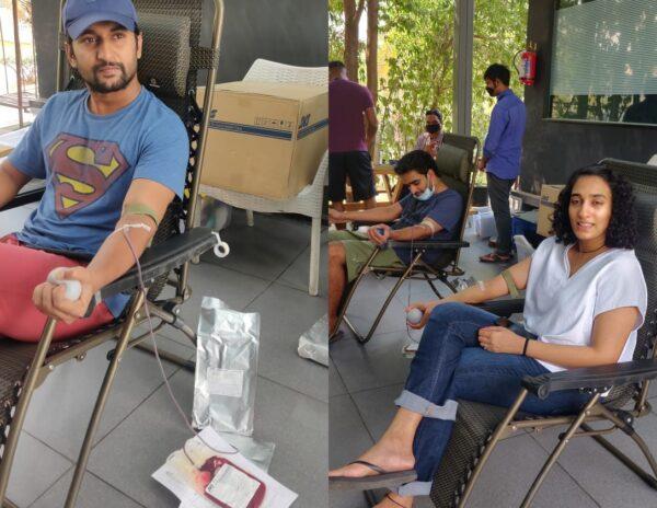 Nani & Wife Go to NTR Trust Blood Bank