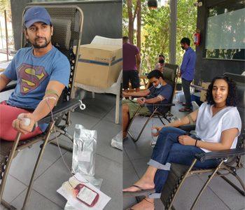 Nani & Wife Go to NTR Trust Blood Bank