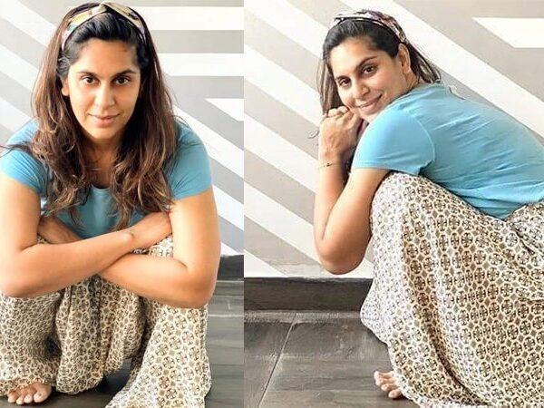 Upasana - a Billionaire, Humble to Sit in Toilet Pose 