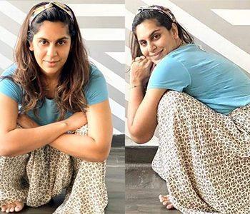 Upasana - a Billionaire, Humble to Sit in Toilet Pose