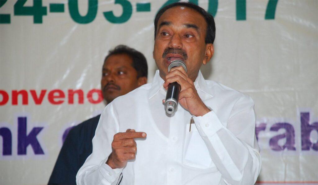 Telangana Helath minister Etela Rajendra