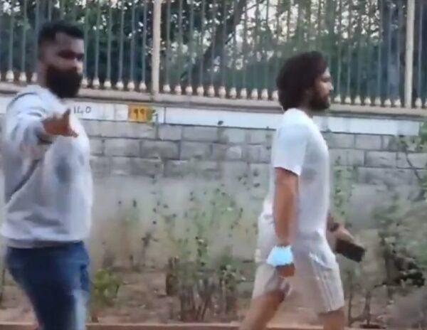 Allu Arjun Spotted with Bouncers on Roads