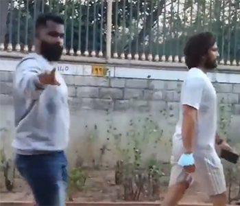 Allu Arjun Spotted with Bouncers on Roads