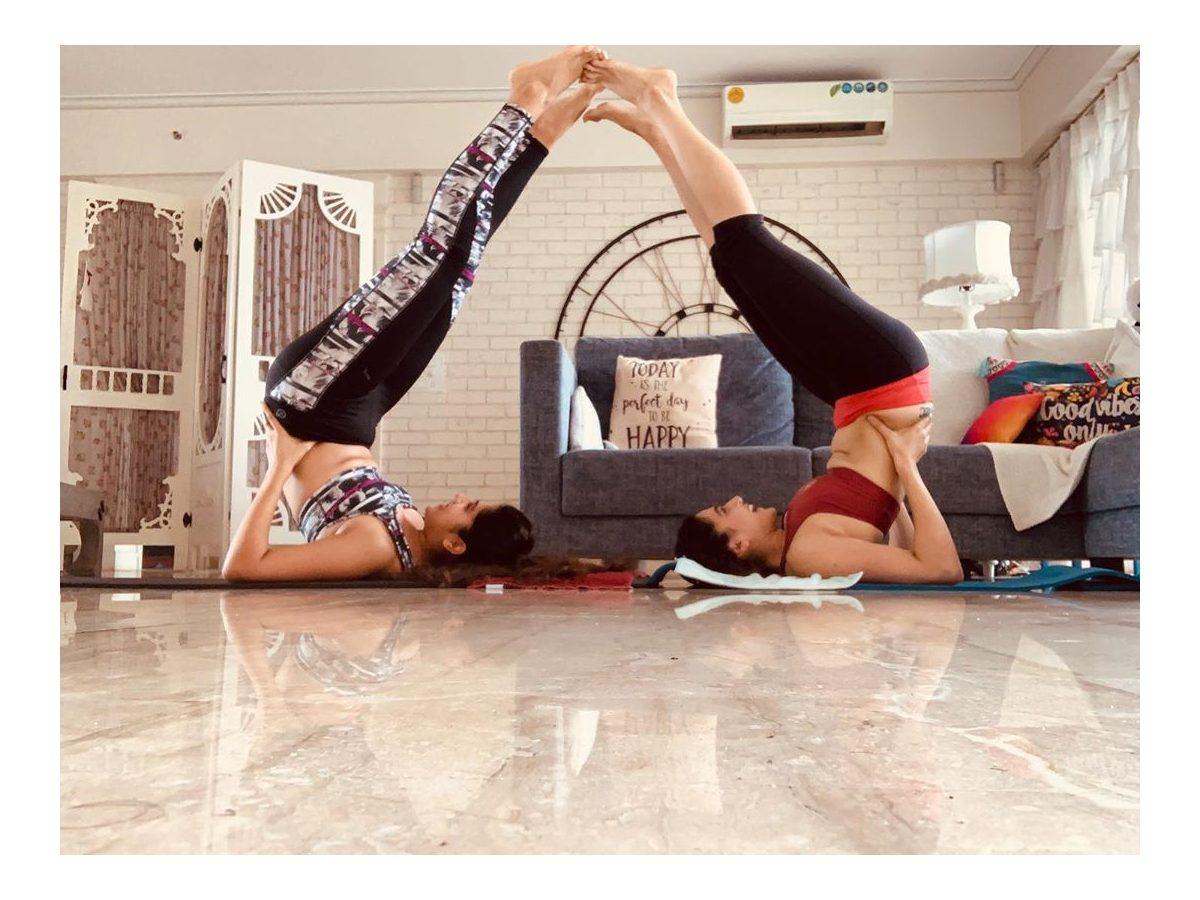 Legs Up, Taapsee Meets Her Legs in a Heart