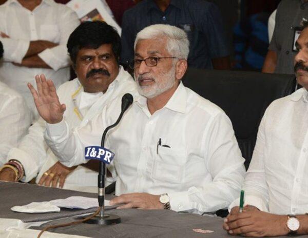Vijayasai Reddy supports his party leaders
