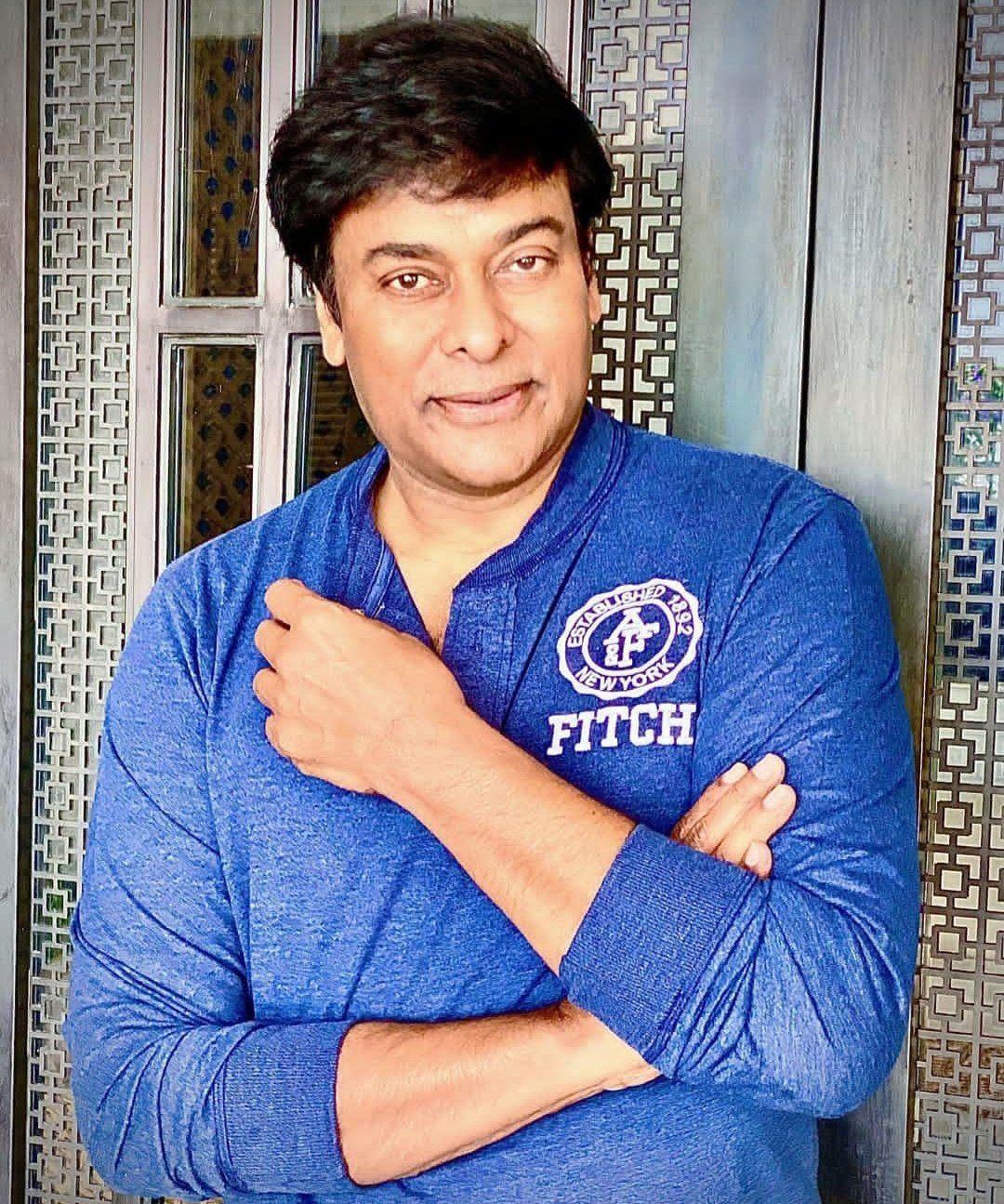 Megastar Chiranjeevi clean shaven and lean look