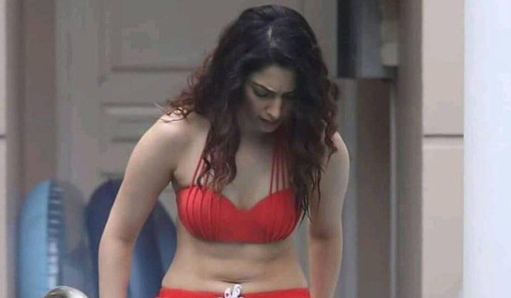 Tamannaah Soaring Temperatures with Red Bikini