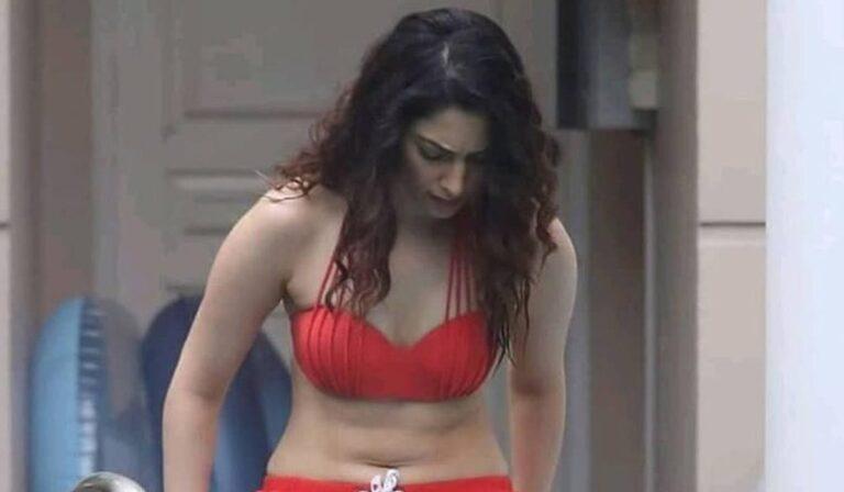 Tamannaah Soaring Temperatures with Red Bikini