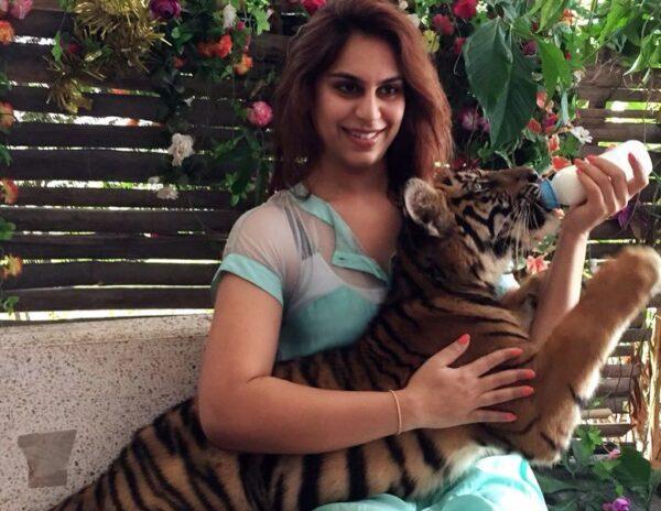 Megastar's Daughter-In-Law Repents Playing with Tiger Cub