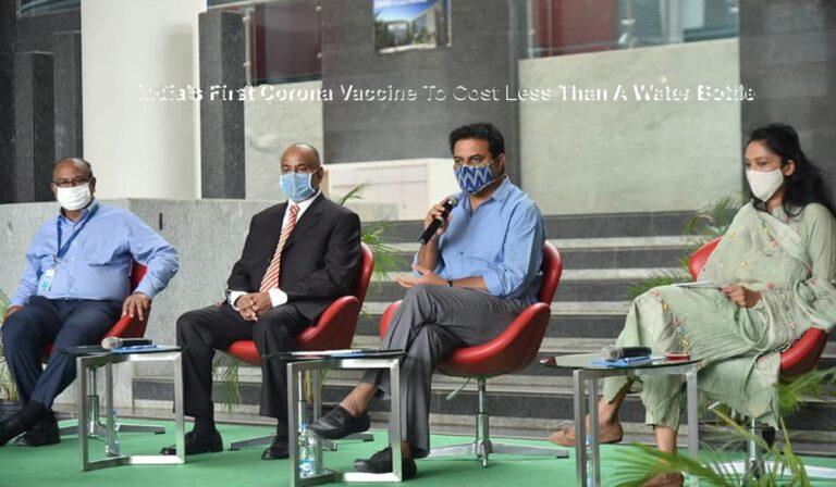 India's First Corona Vaccine To Cost Less Than A Water Bottle