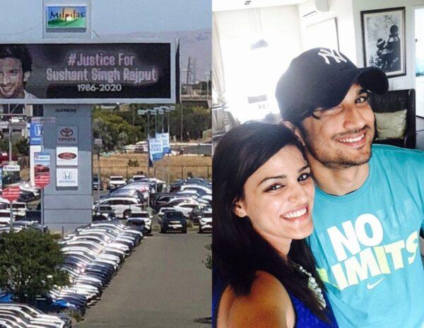sushanth Singh Rajput Billboard California- Shwetha Singh