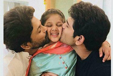 Allu Arjun Daughters' Day Celebration Photos
