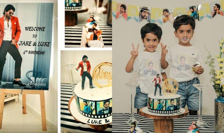 Allu Arjun's Custom Made Cake for Their B'Day
