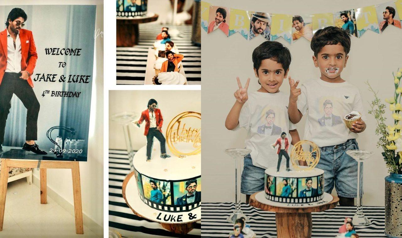 Allu Arjun's Custom Made Cake for Their B'Day