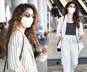 Keerthy Suresh at Hyderabad Airport