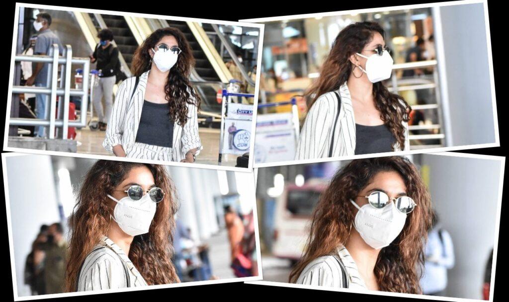 Keerthy Suresh at Hyderabad Airport