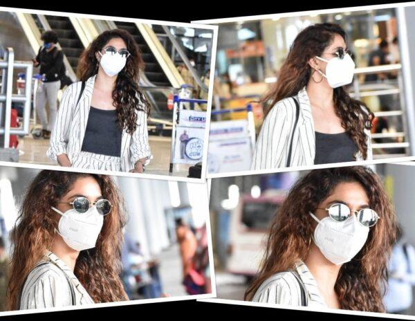 Keerthy Suresh at Hyderabad Airport