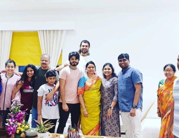 Rashmika Mandanna at Vijay Deverakonda Morher MAdhavi Birthday