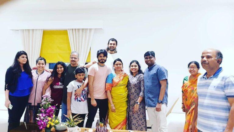 Rashmika Mandanna at Vijay Deverakonda Morher MAdhavi Birthday