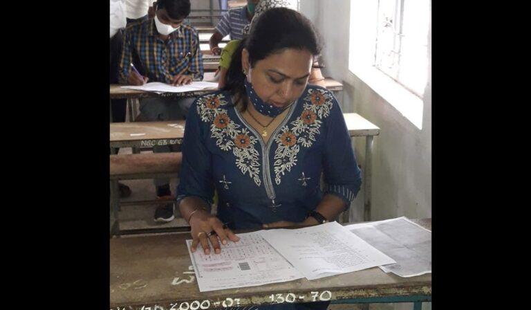 Tollywood actress Hema writing degreee exams