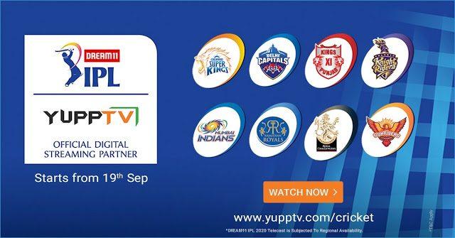 YuppTV Acquires Rights of Indian Premier League 2020