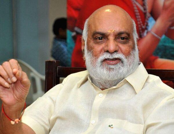 Director K Raghavendra Rao acting in a movie