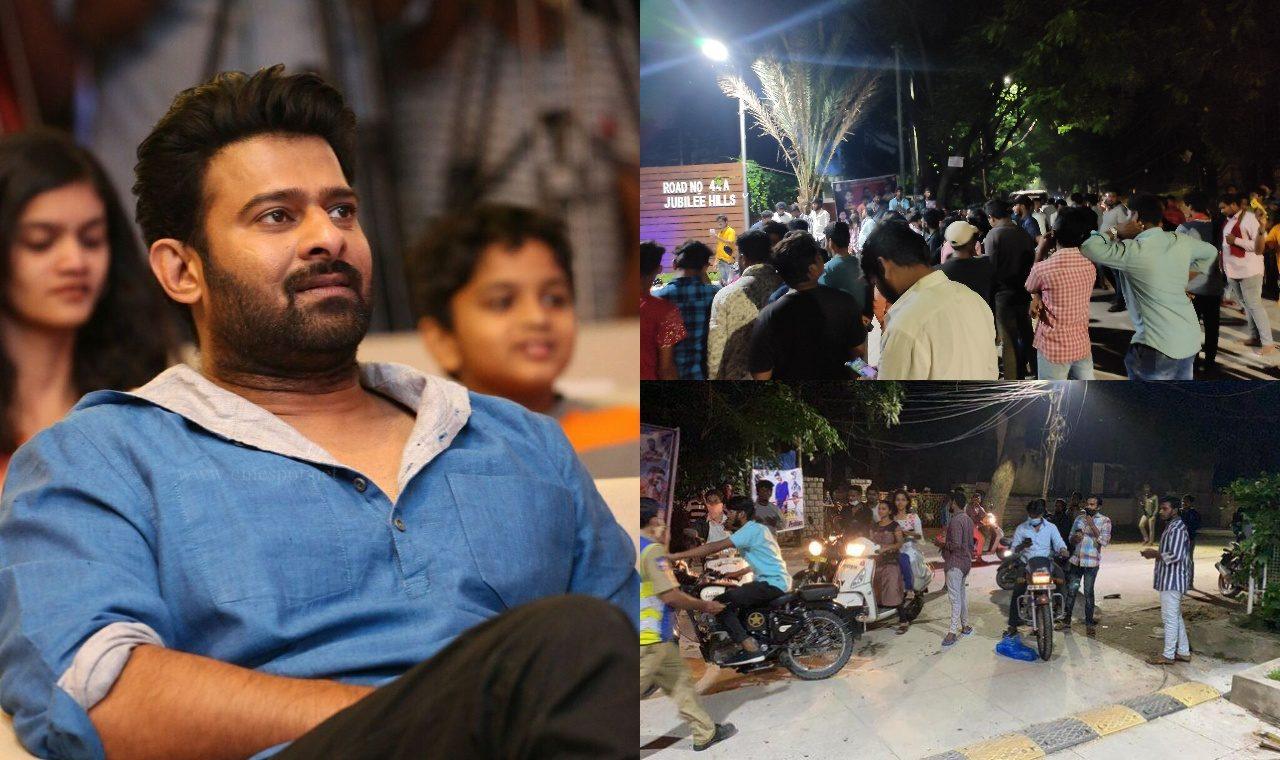 Huge Mania Outside, Prabhas' House Mobbed