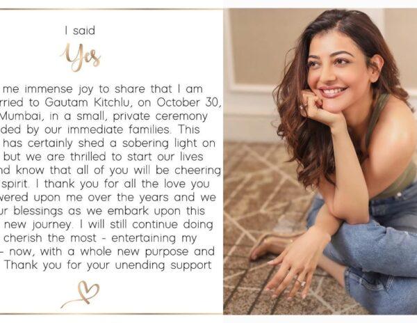 Kajal Aggarwal Wedding on 30th October 2020