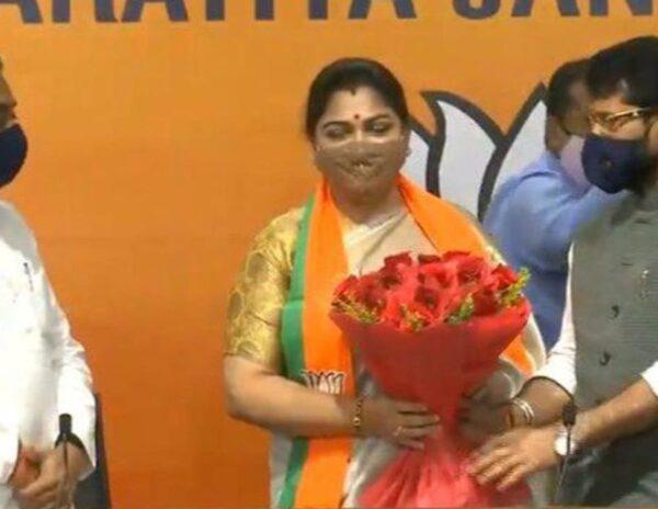 Kushboo joins BJP
