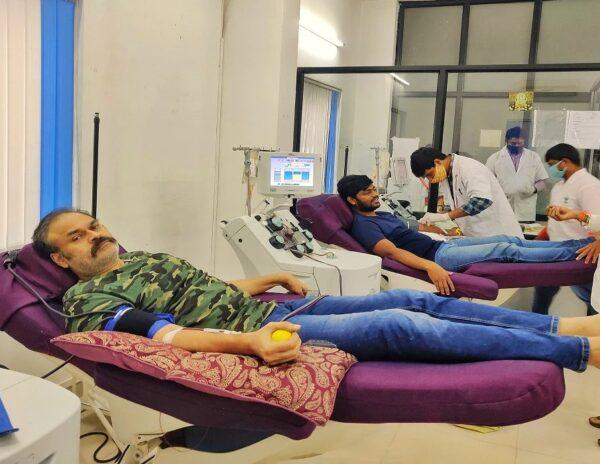 Nagababu Plasma donation