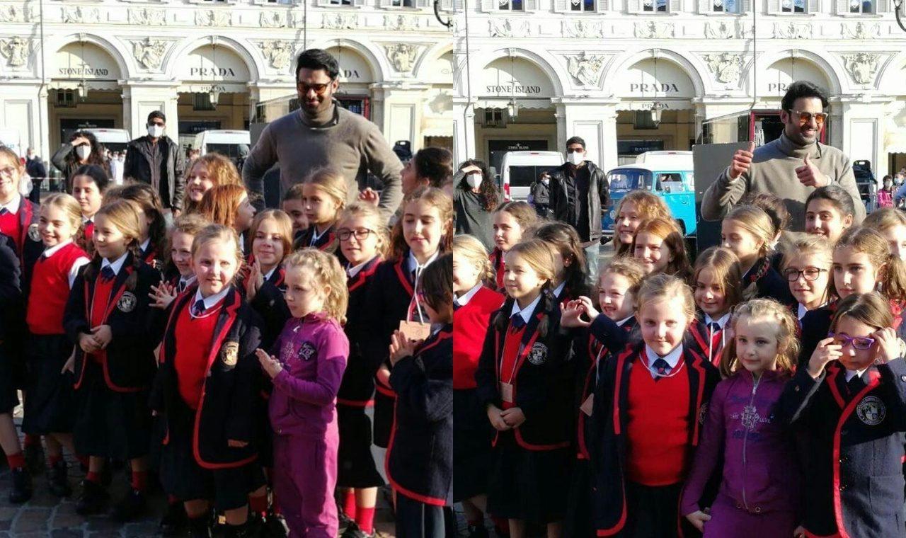 Pic Talk: Dashing Prabhas With Joyous Bunch Of Kids